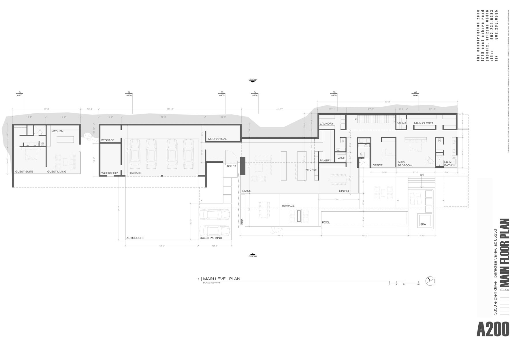 Main level floor plan